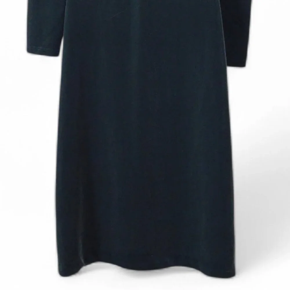 Boden NWT Green Velvet Midi Dress Sweetheart Neck Long Sleeve Holiday Sz 2